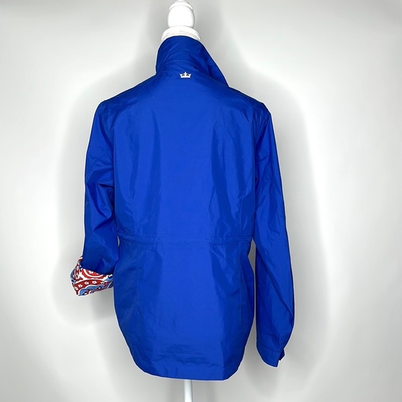 Peter Millar Element 4 Water Windbreaker in Royal Blue and Print Inside Size M - Picture 4 of 10